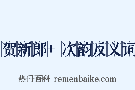 贺新郎+次韵反义词是什么意思的图片